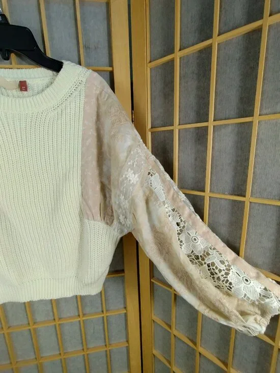 Anthropologie Pilcro Martine Peasant Sleeve Sweater Size XSP - Picture 3 of 11